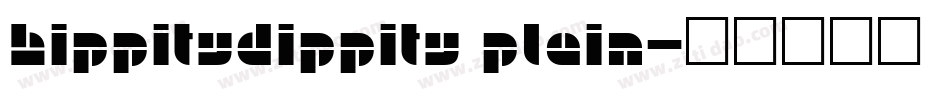 HippityDippity Plain字体转换